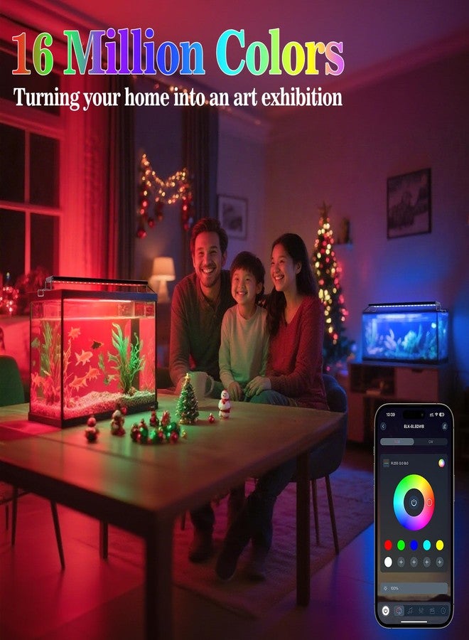 SZMiNiLED Full Spectrum Aquarium Light: Fish Tank Light with APP & Remote Timer Control for Aquatic Pet Plants Lover - Extendable Fish Tank Lights for 11-17 Inch Freshwater Saltwater Aquarium - Image 5